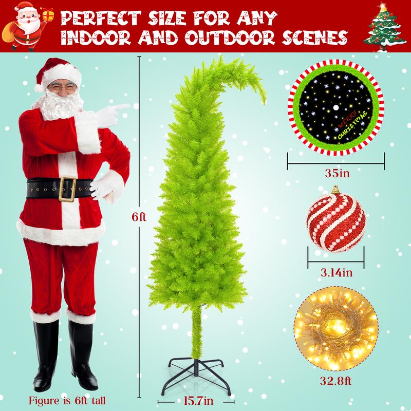 MerryTwist™ Flocked Christmas Tree